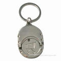 Multifunctional metal coin keychain with engraved pattern, customized pattern are welcome